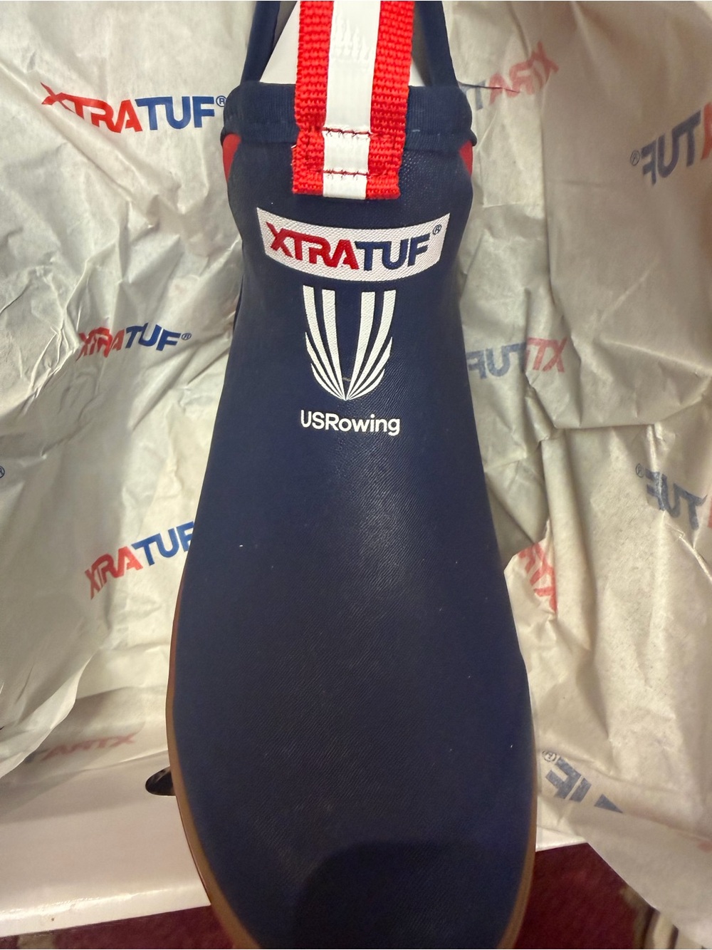XTRATUF USRowing Women’s Navy Waterproof Rain & Snow Boots